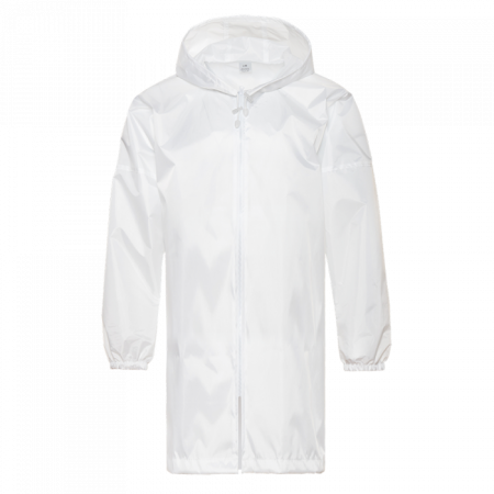 Белый однотонный дождевик арт. 305, Taffeta 190 T PU (100% полиэстер) | Мерч, униформа и текстиль для бизнеса photo-0