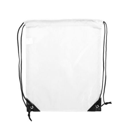 Белый рюкзак-мешок арт. 131, 100% полиэстер, оптом | Мерч, униформа и текстиль для бизнеса photo-1