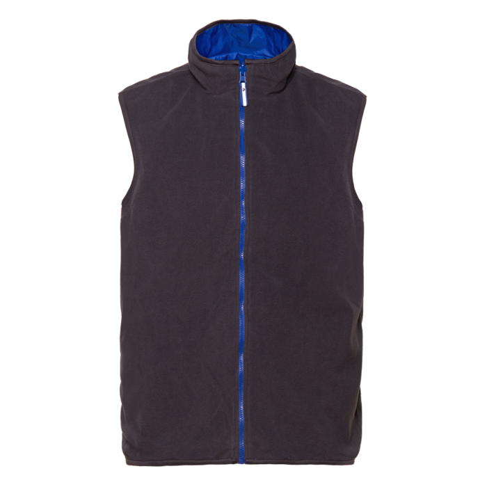 Синий однотонный двухсторонний жилет арт. 24N, Taffeta 210T, оптом | Мерч, униформа и текстиль для бизнеса фото-2
