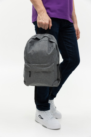 Серый рюкзак арт. 141, 100% полиэстер, оптом | Мерч, униформа и текстиль для бизнеса photo-4