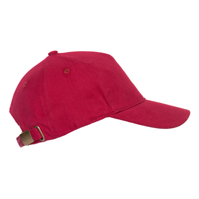 Бордовая бейсболка арт. 11, 5 клиньев из 100% хлопка, 280 гр/м2, оптом | Мерч, униформа и текстиль для бизнеса фото-2