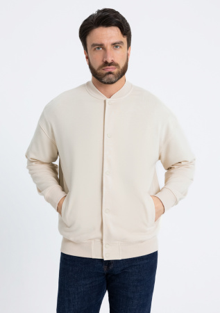 Молочный однотонный бомбер арт. 70, футер 3-нитка (70% хлопок, 30% эластан), оптом | Мерч, униформа и текстиль для бизнеса photo-15
