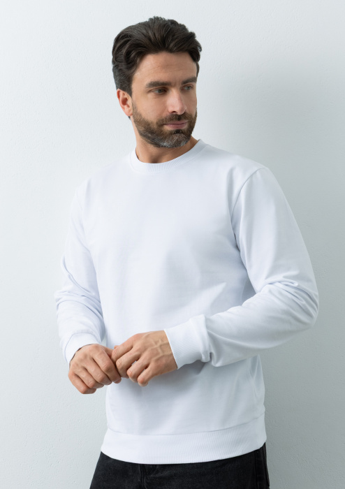 Свитшот унисекс STAN футер без начёса , 260, 63, Белый (10) | Мерч, униформа и текстиль для бизнеса фото-3