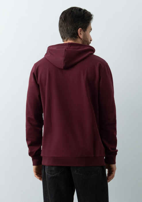 Худи унисекс STAN футер без начёса 260, 23, Бордовый (661) | Мерч, униформа и текстиль для бизнеса фото-4