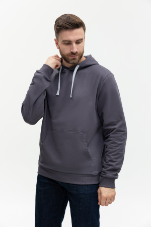 Худи унисекс STAN футер без начёса 260, 23, Темно-серый (100)  | Мерч, униформа и текстиль для бизнеса photo-7