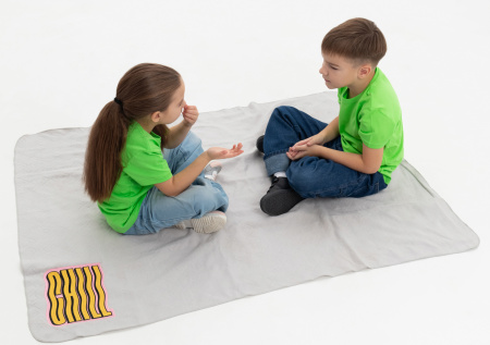 Ярко-зелёная детская футболка арт. 06U оверсайз кроя из 100% хлопка, 140 гр/м2, оптом | Мерч, униформа и текстиль для бизнеса photo-6