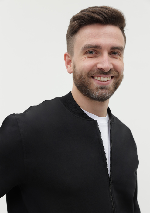 Черная толстовка STAN арт. 65N на молнии, 78% хлопок, 17% полиэстер, 5% эластан, 245 гр/м2 | Мерч, униформа и текстиль для бизнеса фото-3