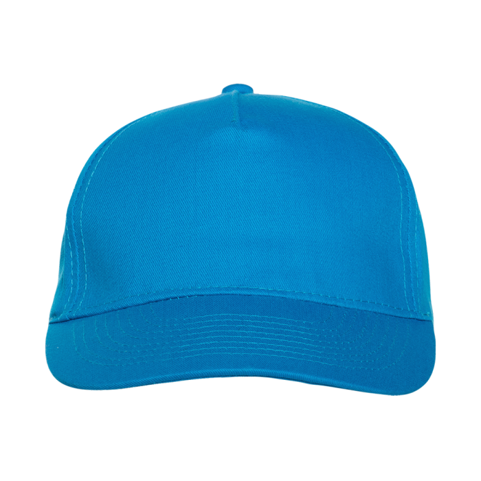 Лазурная бейсболка арт. 10L, 5 клиньев из 100% хлопка, 150 гр/м2, оптом | Мерч, униформа и текстиль для бизнеса  фото-3