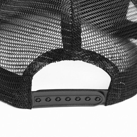 Черная бейсболка с прямым козырьком арт. 09, 5 клиньев из 100% хлопка, 330 гр/м2, оптом | Мерч, униформа и текстиль для бизнеса  photo-6