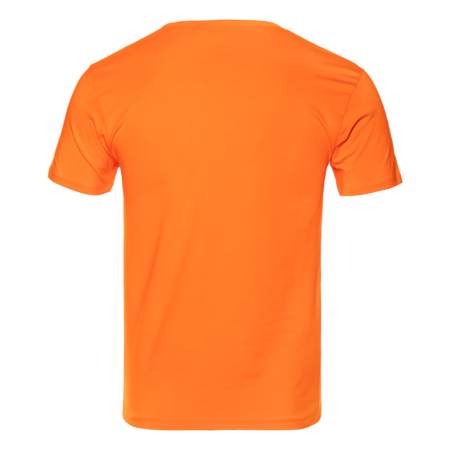 Оранжевая футболка арт. 37 облегающего силуэта, 92% хлопок, 8% эластан, 180 гр/м2, оптом | Мерч, униформа и текстиль для бизнеса  photo-1