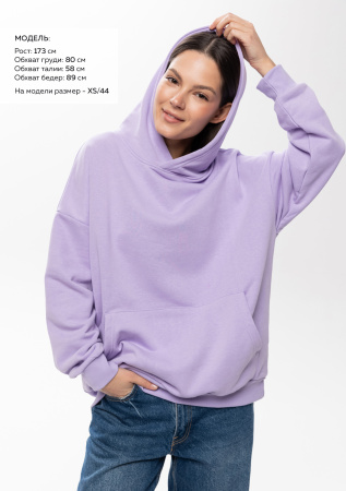 Худи унисекс STAN оверсайз футер без начёса 350, 66, Цифровая лаванда (45) | Мерч, униформа и текстиль для бизнеса photo-3