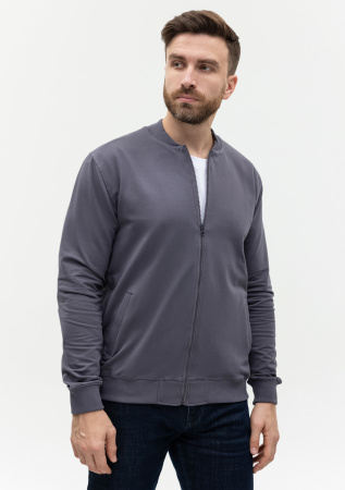 Темно-серая толстовка STAN арт. 65N на молнии, 78% хлопок, 17% полиэстер, 5% эластан, 245 гр/м2 | Мерч, униформа и текстиль для бизнеса photo-5