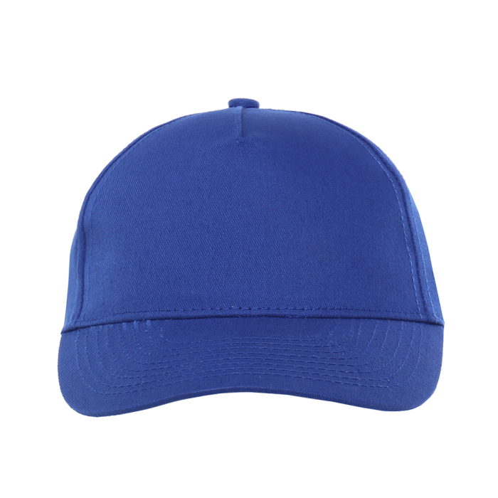 Синяя детская бейсболка арт. 10J, 5 клиньев из 100% хлопка, 150 гр/м2, оптом | Мерч, униформа и текстиль для бизнеса  фото-2