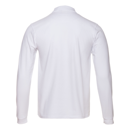 Рубашка поло мужская STAN длинный рукав хлопок/полиэстер 185, 104S, Белый (10) | Мерч, униформа и текстиль для бизнеса photo-2