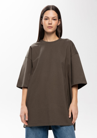 Футболка оливковый хаки арт. 56 оверсайз кроя из 100% хлопка, 240 гр/м2, оптом | Мерч, униформа и текстиль для бизнеса  photo-15