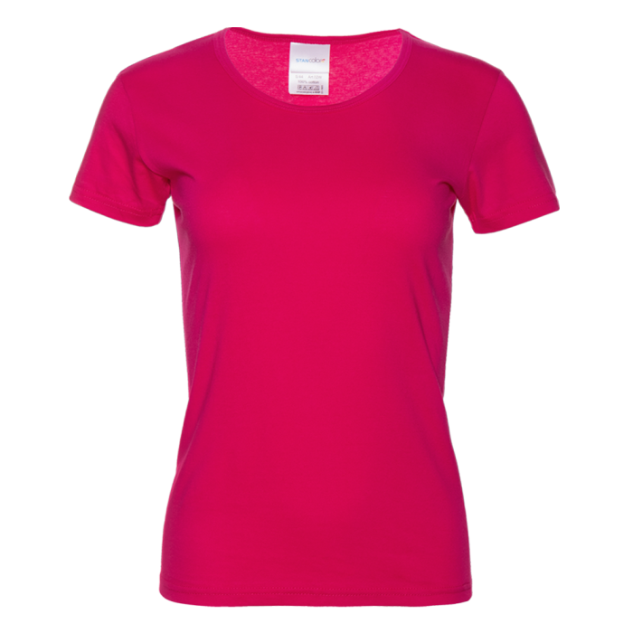 Футболка женская STAN хлопок 150, 02W, Ярко-розовый (92) фото-0