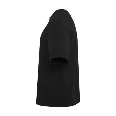 Чёрная футболка арт. 39 оверсайз кроя, из 100% хлопка, 140 гр/м2, оптом | Мерч, униформа и текстиль для бизнеса photo-2