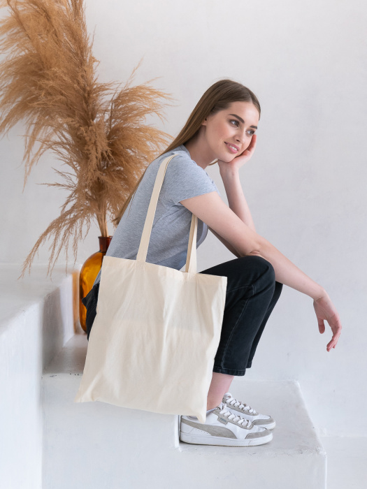 Сумка шопер натуральный цвет, оптом | Мерч, униформа и текстиль для бизнеса фото-3