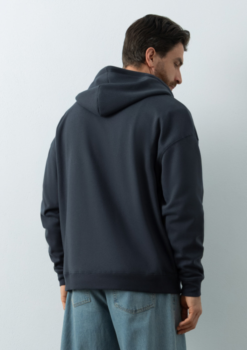 Толстовка оверсайз кроя арт. 100 из 100% хлопка (верх) и 100% полиэстера (подклад), 320 гр/м2, оптом | Мерч, униформа и текстиль для бизнеса  фото-4