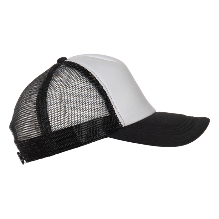 Белая бейсболка с сеткой арт. 33, 5 клиньев из 100% полиэстера | Мерч, униформа и текстиль для бизнеса  фото-2