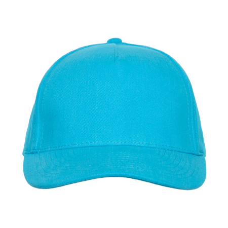 Бирюзовая бейсболка арт. 03, 5 клиньев из 100% хлопка, 280 гр/м2, оптом | Мерч, униформа и текстиль для бизнеса  photo-3
