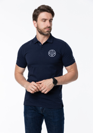 Рубашка поло унисекс STAN хлопок/эластан 200, 05, Т-синий (46)  photo-12