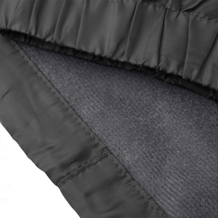 Черная однотонная утепленная ветровка арт. 60, 100% полиэстер, Dewspo 210T | Мерч, униформа и текстиль для бизнеса фото-3