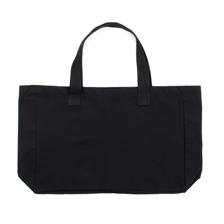 Сумка шопер с кнопкой полиэстер/хлопок 48*32*12, 340, 252, Чёрный (20) photo-2