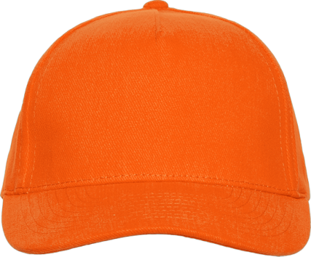 Оранжевая бейсболка арт. 03, 5 клиньев из 100% хлопка, 280 гр/м2, оптом | Мерч, униформа и текстиль для бизнеса  photo-2