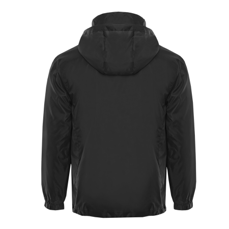 Черная однотонная утепленная ветровка арт. 60, 100% полиэстер, Dewspo 210T | Мерч, униформа и текстиль для бизнеса photo-1
