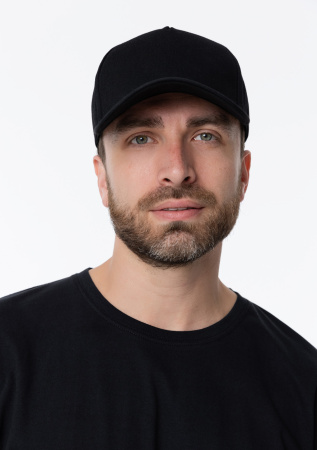 Чёрная футболка арт. 02 прямого кроя из 100% хлопка, 160 гр/м2, оптом | Мерч, униформа и текстиль для бизнеса  photo-12