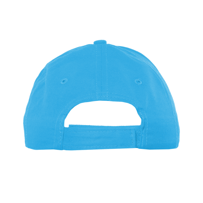 Бирюзовая детская бейсболка арт. 10J, 5 клиньев из 100% хлопка, 150 гр/м2, оптом | Мерч, униформа и текстиль для бизнеса  фото-3