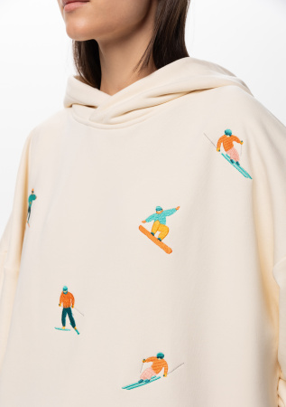 Худи унисекс STAN оверсайз футер без начёса 350, 66, Молочный (11) | Мерч, униформа и текстиль для бизнеса photo-7