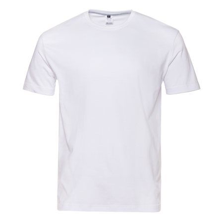 Белая футболка арт. 02 прямого кроя из 100% хлопка, 160 гр/м2, оптом | Мерч, униформа и текстиль для бизнеса  photo-0