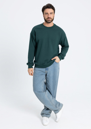 Свитшот унисекс STAN футер без начёса, 350, 96, Тёмно-зелёный (130) | Мерч, униформа и текстиль для бизнеса photo-5