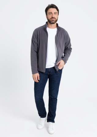 Толстовка унисекс STAN на молнии микрофлис 200, 21, Тёмно-серый (100) | Мерч, униформа и текстиль для бизнеса photo-3