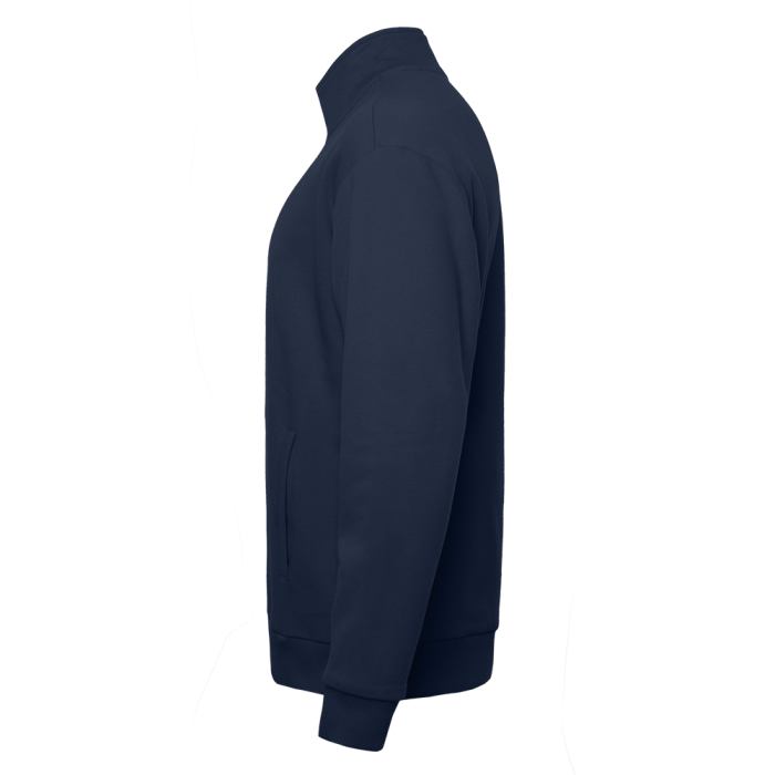 Толстовка оверсайз на молнии, футер без начёса, 340, 102, Темно-синий (46) фото-1