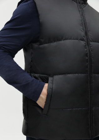 Черный утепленный жилет, оптом | Мерч, униформа и текстиль для бизнеса photo-6