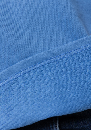 Голубая футболка арт. 40 оверсайз кроя, состав 65% хлопок 35% полиэстер, 260 гр/м2, оптом| Мерч, униформа и текстиль для бизнеса  photo-9