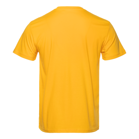 Жёлтая футболка арт. 51 прямого кроя из 100% хлопка, 150 гр/м2, оптом | Мерч, униформа и текстиль для бизнеса  photo-2