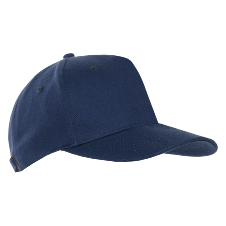 Темно-синяя бейсболка арт. 01, 5 клиньев из 100% хлопка, 330 гр/м2, оптом | Мерч, униформа и текстиль для бизнеса  photo-0
