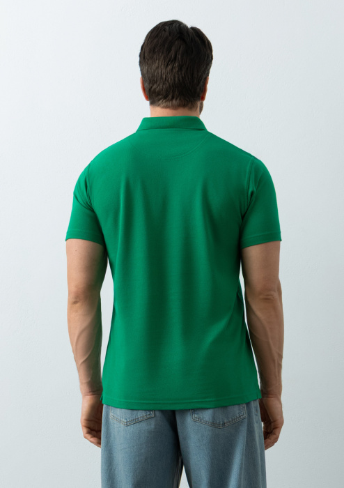 Рубашка поло унисекс STAN хлопок/полиэстер 185, 104, Зелёный (30) | Мерч, униформа и текстиль для бизнеса фото-4
