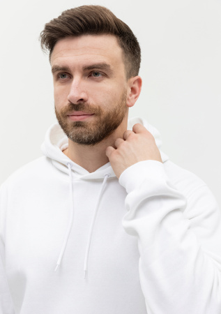 Худи унисекс STAN футер с начёсом 260,20, Белый (10) | Мерч, униформа и текстиль для бизнеса photo-9