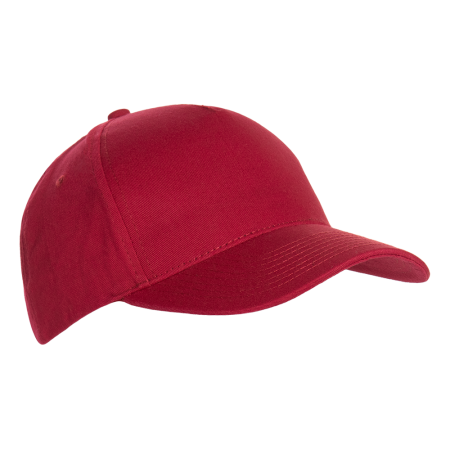 Бордовая бейсболка арт. 10L, 5 клиньев из 100% хлопка, 150 гр/м2, оптом | Мерч, униформа и текстиль для бизнеса  photo-1