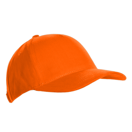 Оранжевая бейсболка арт. 03, 5 клиньев из 100% хлопка, 280 гр/м2, оптом | Мерч, униформа и текстиль для бизнеса  photo-1