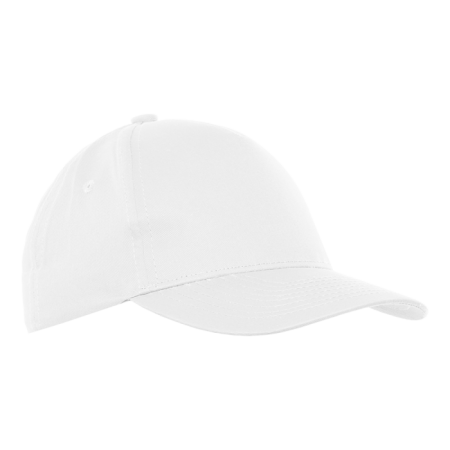 Белая детская бейсболка арт. 10J, 5 клиньев из 100% хлопка, 150 гр/м2, оптом | Мерч, униформа и текстиль для бизнеса  photo-0