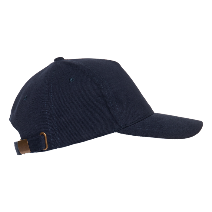 Темно-синяя бейсболка арт. 11, 5 клиньев из 100% хлопка, 280 гр/м2, оптом | Мерч, униформа и текстиль для бизнеса  фото-2