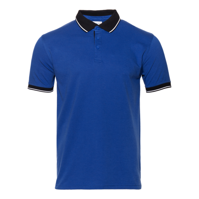 Синяя рубашка поло арт. 04C, 80% хлопок, 20% полиэстер, оптом | Мерч, униформа и текстиль для бизнеса  фото-0