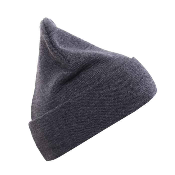 Шапка темно-серый меланж арт. 017, 100% акрил, 300 гр/м2, оптом | Мерч, униформа и текстиль для бизнеса  фото-1