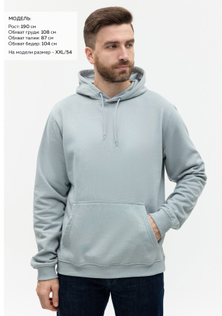 Худи унисекс STAN футер с начёсом 260,20, Серый (73) | Мерч, униформа и текстиль для бизнеса photo-3